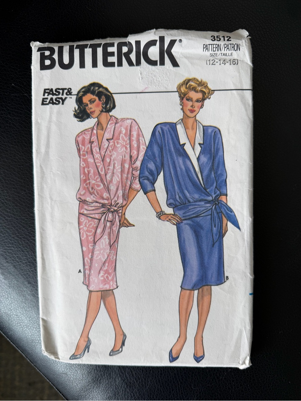 Butterick Vintage Sewing Pattern 3512